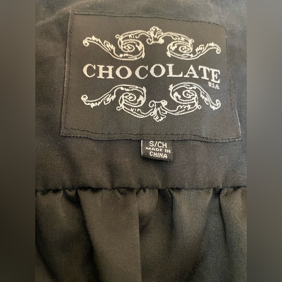 Chocolate Drawstring Jacket with Hood - Picture 5 of 5